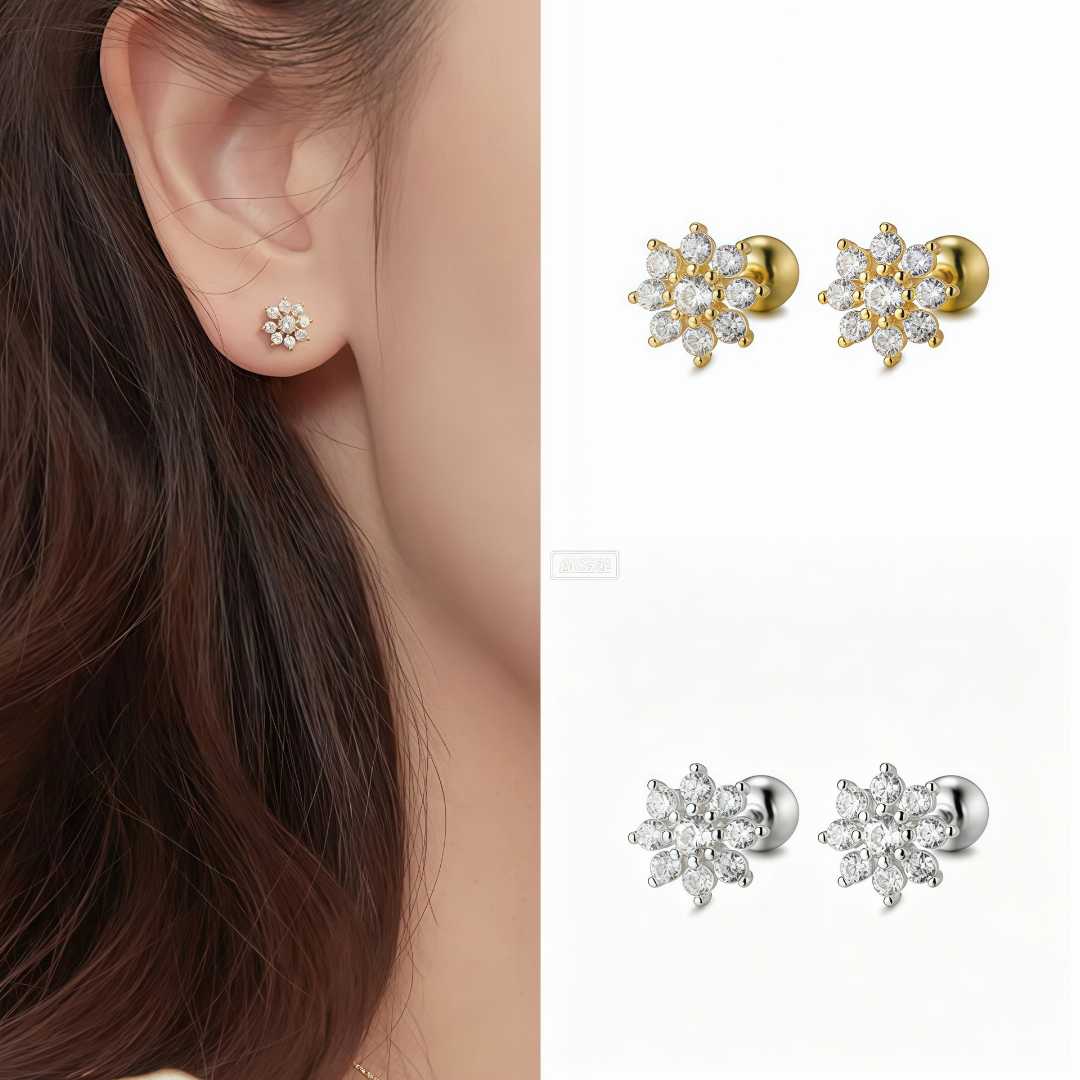 S925 silver ear top