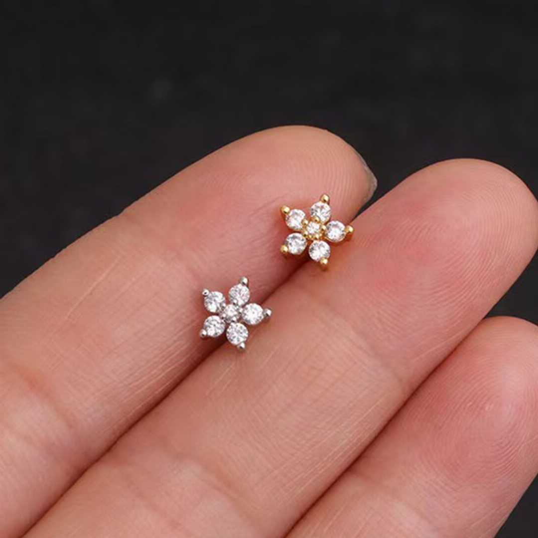 s925 silver ear top