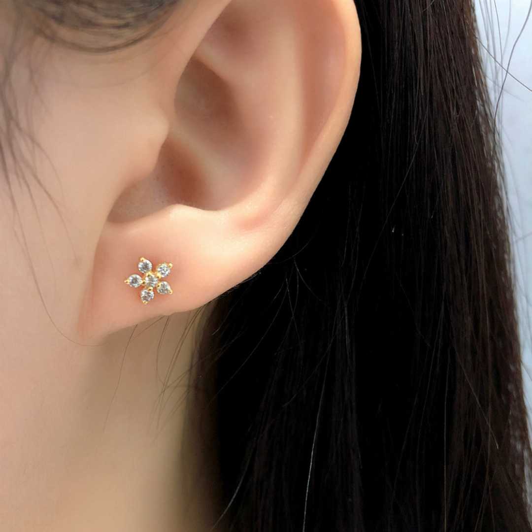 s925 silver ear top