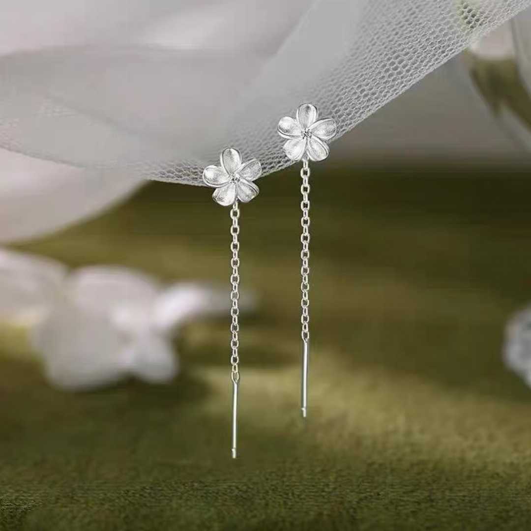 999 pure silver earring