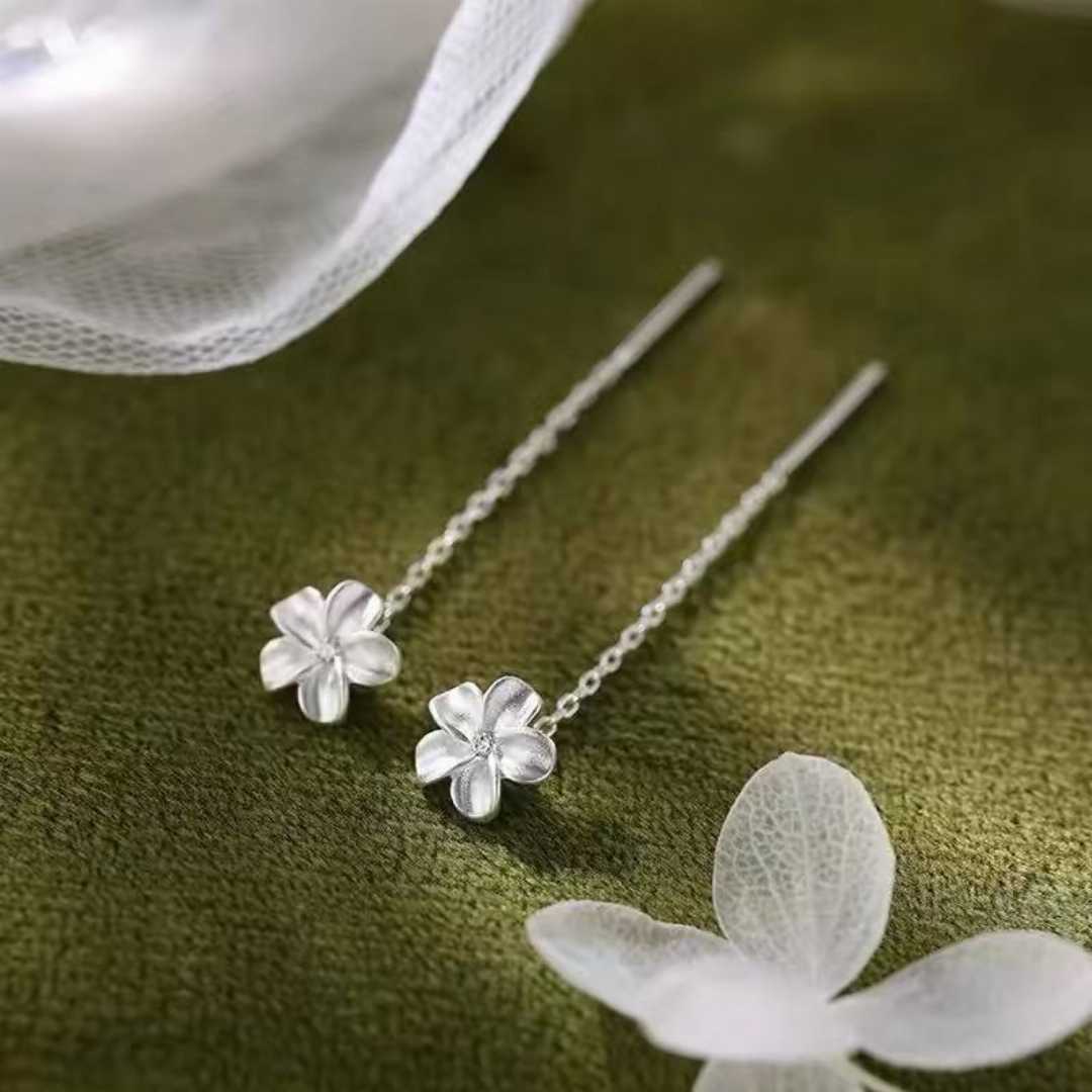 999 pure silver earring