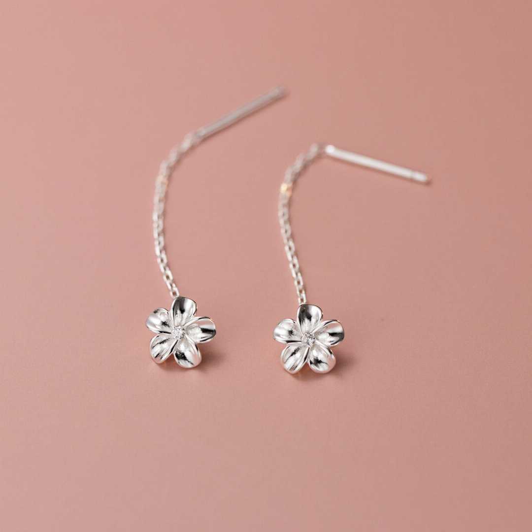 999 pure silver earring